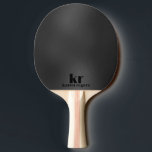 Minimalistische dunkelgraue Irideszierende Textur Tischtennis Schläger<br><div class="desc">Monochromatischer,  minimalistischer dunkelgrau irisierender Texturhintergrund,  modernes Design anpassbar Monogramm und Text in schwarz.</div>