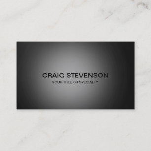 Minimalistische dunkelgraue Musterkarte Visitenkarte