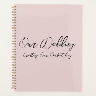Minimalistische Dusty Pink Hochzeit Planer