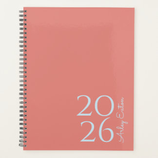 Minimalistische Dusty Rose Custom Personal Monthly Planer
