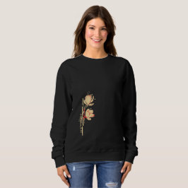 Minimalistische dynamische Blume Sweatshirt