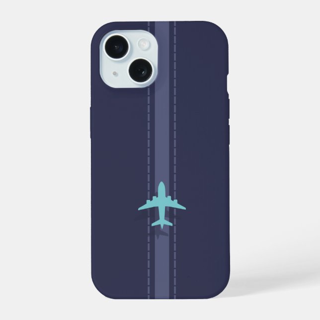 Minimalistische Ebene  iPhone 15 Hülle (Rückseite)