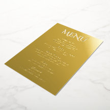 Minimalistische echte Goldfolie Elegante Hochzeits