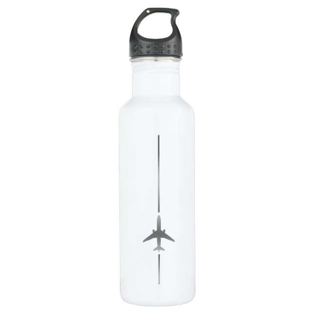 Minimalistische Edelstahlflasche (Vorderseite)