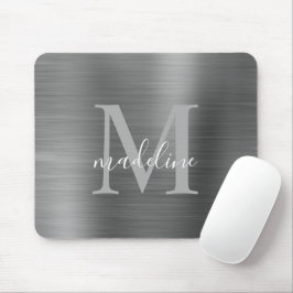 Minimalistische Edelstahlmatte aus Edelmetall Mousepad
