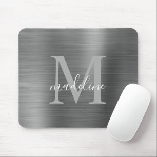 Minimalistische Edelstahlmatte aus Edelmetall Mousepad