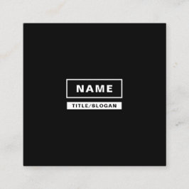 Minimalistische einfache einfarbige quadratische visitenkarte