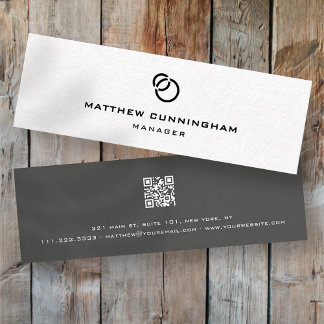 Minimalistische einfache Elegante Moderne Logos un Mini Visitenkarte