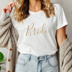 Minimalistische einfache goldene Junggesellinnenab Tri-Blend Shirt
