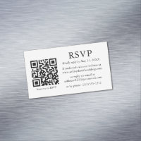 Minimalistische Einfache Hochzeit QR UAWG 25 Magne
