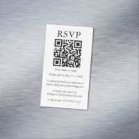 Minimalistische einfache Hochzeitkarten-RSVP QR 25