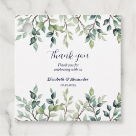 Minimalistische einfache Hübsche Blätter Zweige Ho Geschenkanhänger