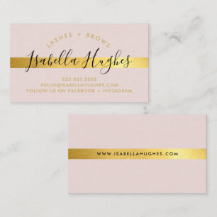 MINIMALISTISCHE, einfache Imitate Goldstreifen Visitenkarte