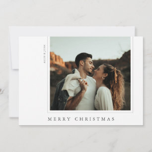 Minimalistische Einfache, moderne Frame Right Holi Feiertagskarte