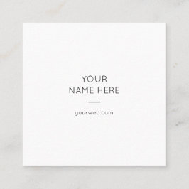 Minimalistische einfache moderne quadratische quadratische visitenkarte