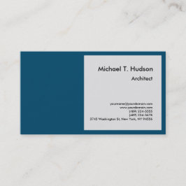Minimalistische einfache Schlichte Architektur Gra Visitenkarte