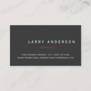 Minimalistische Einfache Schlichte Unternehmenskar Visitenkarte