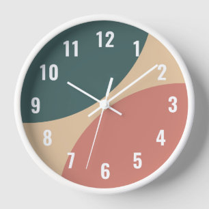 Minimalistische einfache, stylische Geometrie Uhr