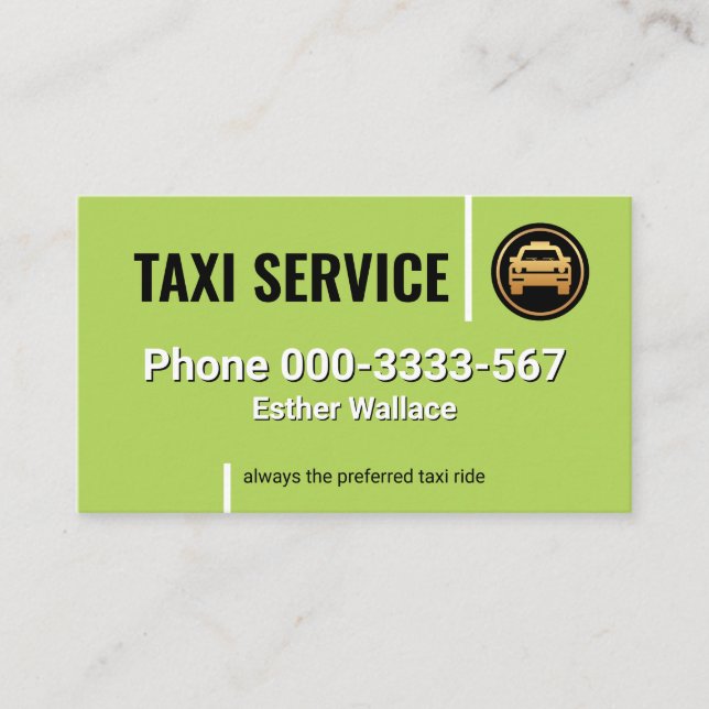 Minimalistische einfache vertikale Fahrstrecken Visitenkarte (Vorderseite)