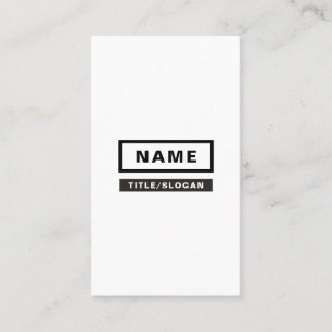 Minimalistische einfache vertikale Geschäfts-Karte Visitenkarte
