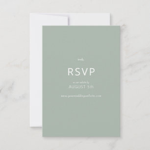 Minimalistische Einfache Weihnachtsfeier Grüne Hoc RSVP Karte
