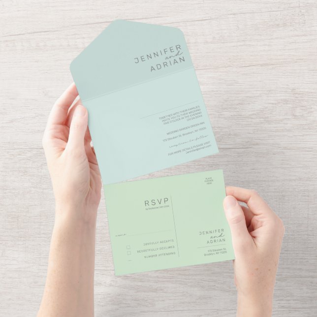 Minimalistische Einladung (Abreißen)