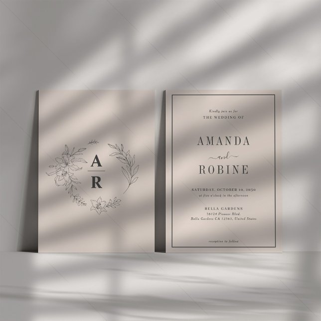 Minimalistische Einladung (Von Creator hochgeladen)