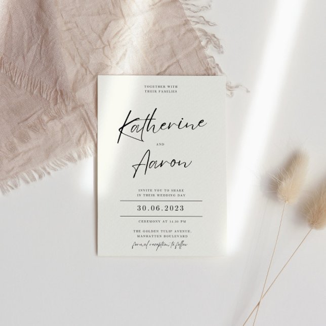 Minimalistische Einladung (Von Creator hochgeladen)