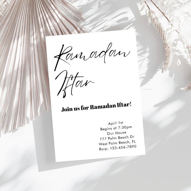 Minimalistische Einladung Ramadan Iftar (Von Creator hochgeladen)