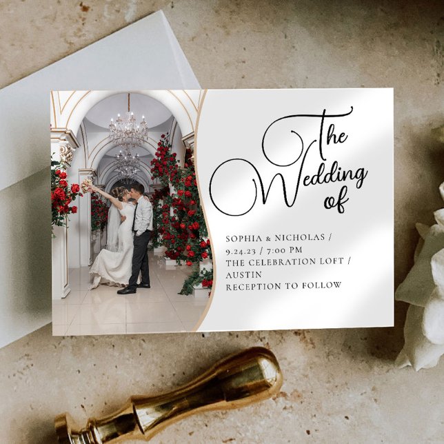 Minimalistische Einladung zur Hochzeit (Von Creator hochgeladen)