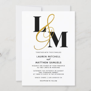Minimalistische Einladung zur Hochzeit