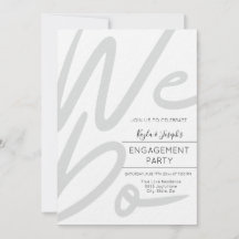 Minimalistische Einladung zur Verbindungsparty