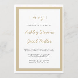 Minimalistische Einladungen zu Hochzeiten | ABWEIC