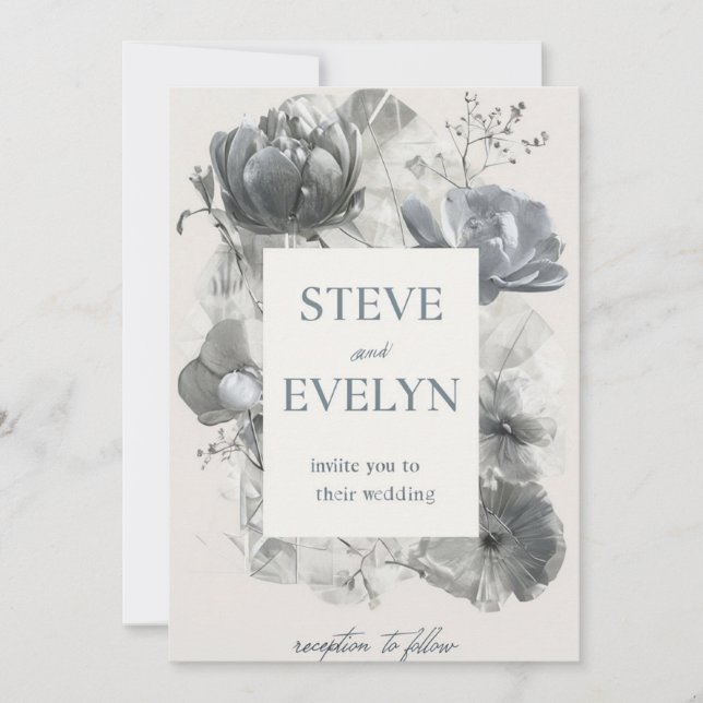 Minimalistische Einladungskarte Einladung (Vorderseite)