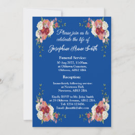 Minimalistische Einladungskarte für die Beerdigung Einladung