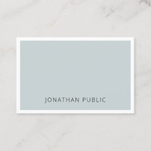 Minimalistische Elegant Blue Green Simple Template Visitenkarte