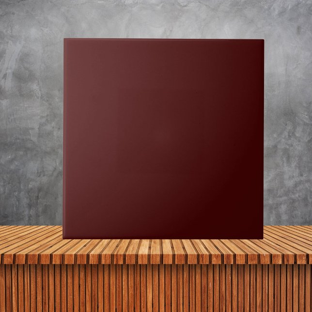 Minimalistische Elegant Burgund Weihnachtsfarbe Fliese (Von Creator hochgeladen)