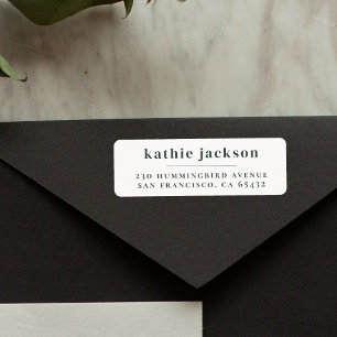 Minimalistische Elegant Dark Aquamarin Blue Rückse