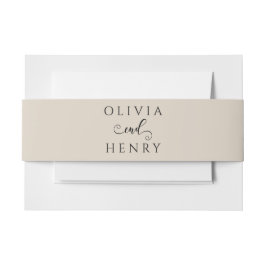 Minimalistische Elegant-Kalligrafie-SkriptWedding Einladungsbanderole