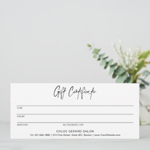 Minimalistische Elegant Minimal Modernes Geschenkg