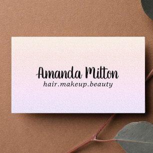Minimalistische Elegant Textur Pastel Beauty Visitenkarte