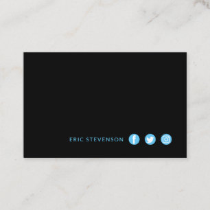 Minimalistische elegante Art mit Visitenkarte