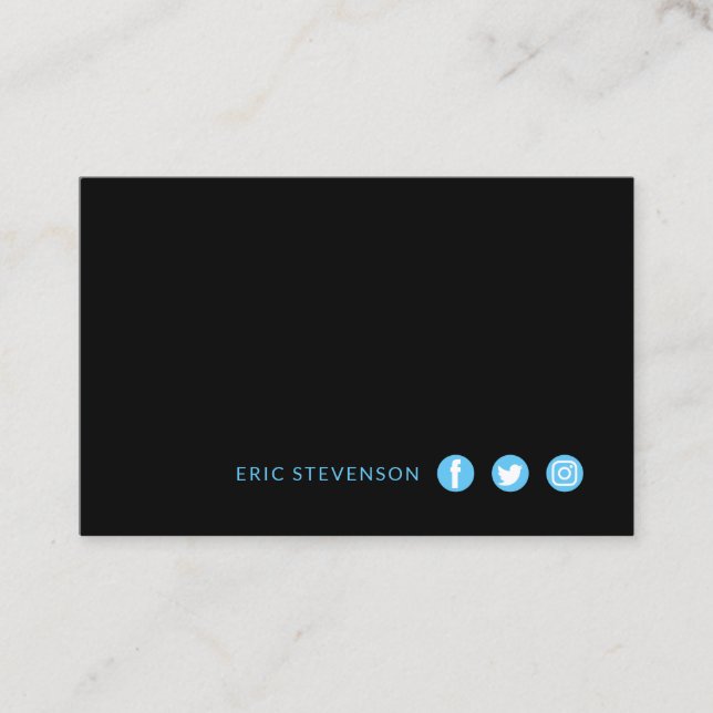 Minimalistische elegante Art mit Visitenkarte (Vorderseite)