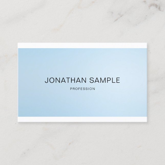 Minimalistische, elegante Berufliche Designfarbe Visitenkarte (Vorderseite)