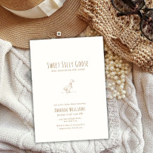 Minimalistische Elegante Boho-Albere-Gans-Baby-Par