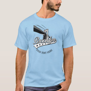 Minimalistische elegante Brooklyn-Design-Farb-Shir T-Shirt
