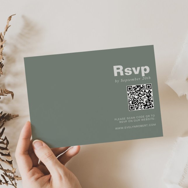 Minimalistische Elegante formelle RSVP-Karte für g RSVP Karte (Von Creator hochgeladen)