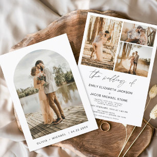 Minimalistische Elegante Foto Arch Wedding