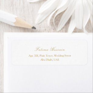 Minimalistische elegante goldene Schrift Hochzeits