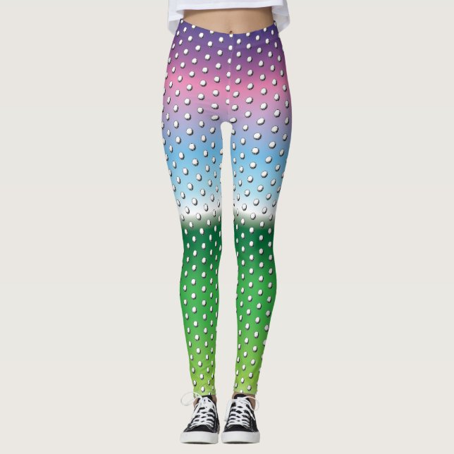 Minimalistische elegante Golf Design Leggings (Vorderseite)